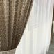 Тюль-сітка штори Кавові, комплект готових пошитих гардин на тасьмі, інтренет магазин штор Хмельницький 1215043285 фото 8