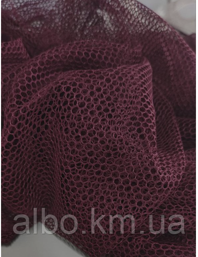 Гарний тюль сітка бордового кольору на метраж, висота 3 м (BALPETEGI-5) 1259314889 фото