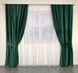 Готовые шторы Зеленые однотонные бархат 150*270 см, модные бархатные портьеры для спальни и гостиной 1416398110 фото 1