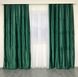 Готовые шторы Зеленые однотонные бархат 150*270 см, модные бархатные портьеры для спальни и гостиной 1416398110 фото 3