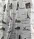 Ніжний тюль з батисту у молочному кольорі з сіромим візерунком міста, висота 2.8 м (620-29) 1532836416 фото 1