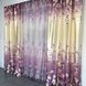 Готові штори омбре Фіолетові (SHT-157-2), набір штори та тюль з квітковим принтом для спальні 1396569321 фото 3