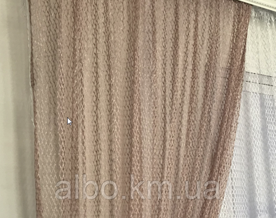 Стильна тюль сітка на основі фатину пудрового кольору на метраж, висота 3 м (SARMASIK-7) 1654267278 фото