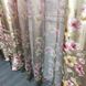 Красиві атласні шторі обмре Оливкові з квітковим малюнком, готові пошиті гардини та штори, комплект 1428141159 фото 10