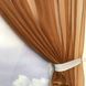 Коротка тюль для спальні із шифону ALBO 300x170 cm Коричнева (KU-139-13) 991992132 фото 2