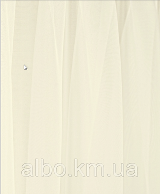 Однотонний шифон на метраж кремового кольору,висота 2.8 м-3м (Shi 5-2) 1632192720 фото