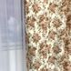 Сучасні атласні штори квітів, готові молочні портьєри з квітковим малюнком у спальню, вітальню 1262434611 фото 2