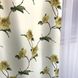 Штори атласні білі з жовтими квітами (SH-614-4) 150*270 см, портьєри для дитячої спальні на тасьмі 1262436755 фото 2