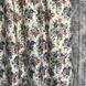 Сучасні красиві атласні штори з квітковим малюноком у стилі прованс, готовий комплект штори та тюль 1227924293 фото 4