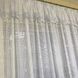 Занавески в зал белые ,короткие готовые комбинированные из сетки, гардины в спальню (KU-138-4-22) 1171953004 фото 4