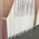 Комплект штор з тюллю, готові штори з гардинами з сітки для дому пудрового кольору 1215035699 фото 6