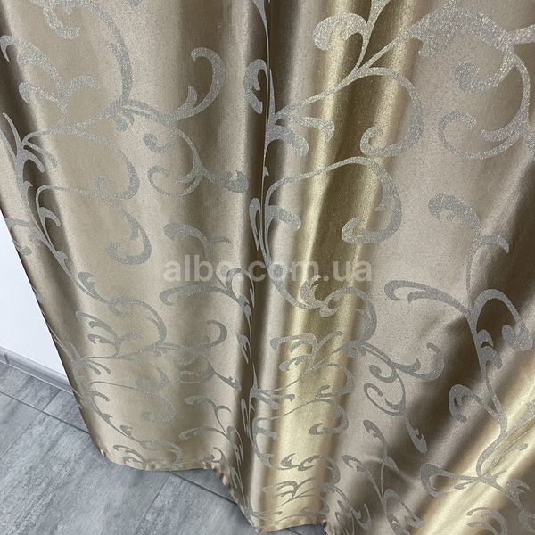 Готові жакардові штори, Кавового кольору ALBO (SH-M32-8) SH-M32-8 фото