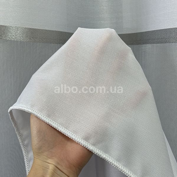 Бамбуковый тюль с серыми полосками (B110 GRI)