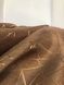 Шторна жакардова тканина з ефектом битого скла, коричневого кольору, висота 2,8м (C17-1) 1656444411 фото 2