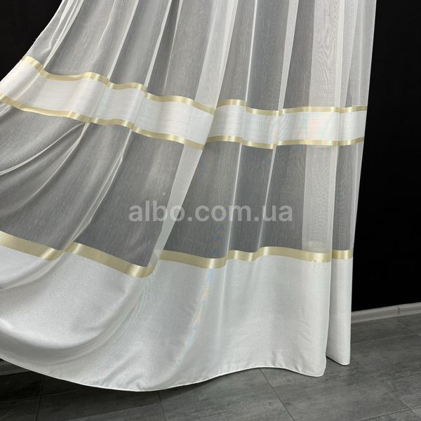 Бамбуковый тюль с золотистыми полосками (B110 ALTIN)