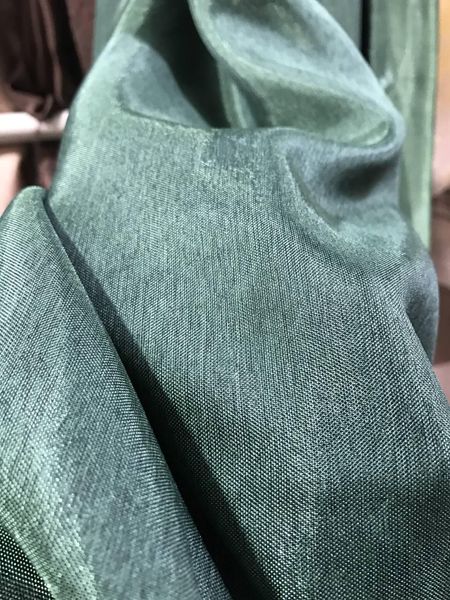Жакардова тканина на метраж темно-зеленого кольору, висота 2,8 м (С36-16) 1590576286 фото