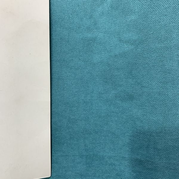 Шторна тканина мікровелюр на метраж, колір Бірюзовий, висота 3 м (Petek-100) 1525052483 фото