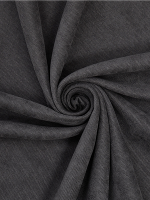 Ткань для штор на метраж, микровелюр, цвет темно-серый, высота 3 м (Petek-342) 1525222036 фото