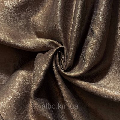 Щільна шторна тканина велюр блекаут софт кольору молочний шоколад, висота 2.8 м на метраж (250-12) 1526070891 фото