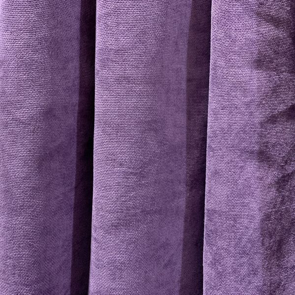 Тканина для штор на метраж, однотонний мікровелюр, колір фіолетовий, висота 3 м (Petek-98) 1525954682 фото