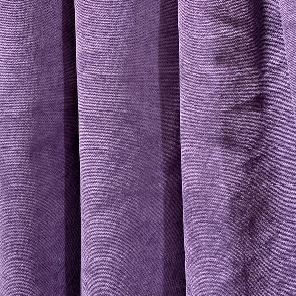 Тканина для штор на метраж, однотонний мікровелюр, колір фіолетовий, висота 3 м (Petek-98) 1525954682 фото
