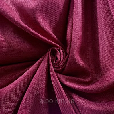 Легкая шторная ткань из льна в бордовом цвете (М1-22) 1390649690 фото