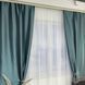 Шторы из жакарда, современные шторы в спальню Бирюзовые, с тюлю (SHTN-K7-3) SHTN-K7-3 фото 5
