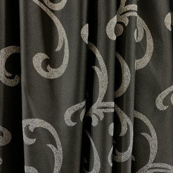 Жаккардовая ткань в черном цвете, высота 2,8 м (M32-7) M32-7 фото