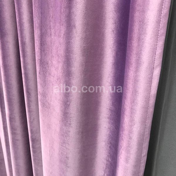Готові штори Фіолетові однотонні оксамит з тюлем (SHTN-915-25) SHTN-915-25 фото