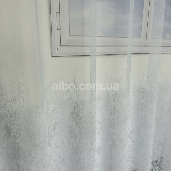Жаккардовая тюль на метраж белая высота 2,8м (155-5) 155-5 фото