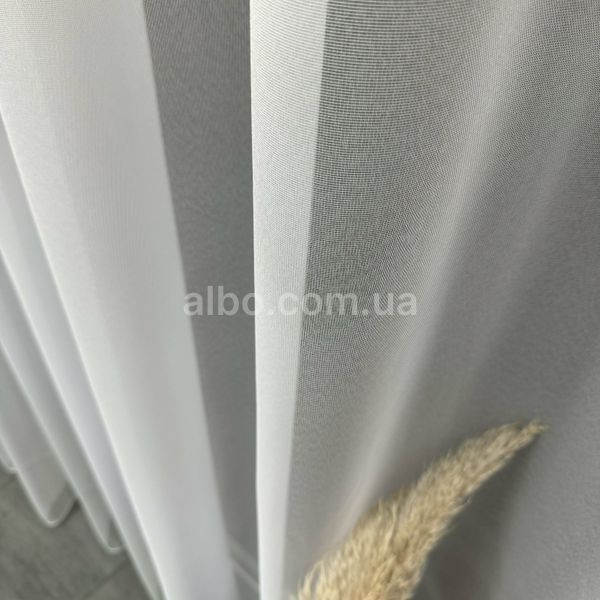 Тюль бамбук білий 500х270, люверси T-L-batist-5 фото