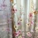 Красивые атласные штори обмре Оливковые с цветочным рисунком, готовые пошитые гардины и шторы, комплект 1428141159 фото 5