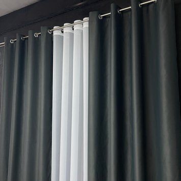 Штора аталс блекаут на люверсах ALBO черная 150&times;270 см, 1 шт. (SH-LM30-44) SH-LM30-44 фото