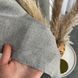 Стильні сучасні готові штори льон світло-сірі ALBO, комплект однотонних порт'єр і біла шифонова тюль на вікно SHTN-M1-6 фото 5