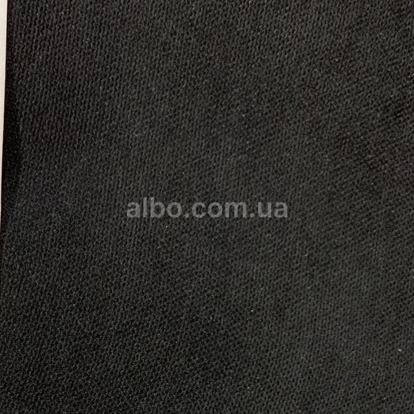 Ткань для штор Petek-194 черный 3 м микровелюр однотонный, шторы для зала и гостиной на метраж Petek-194 фото