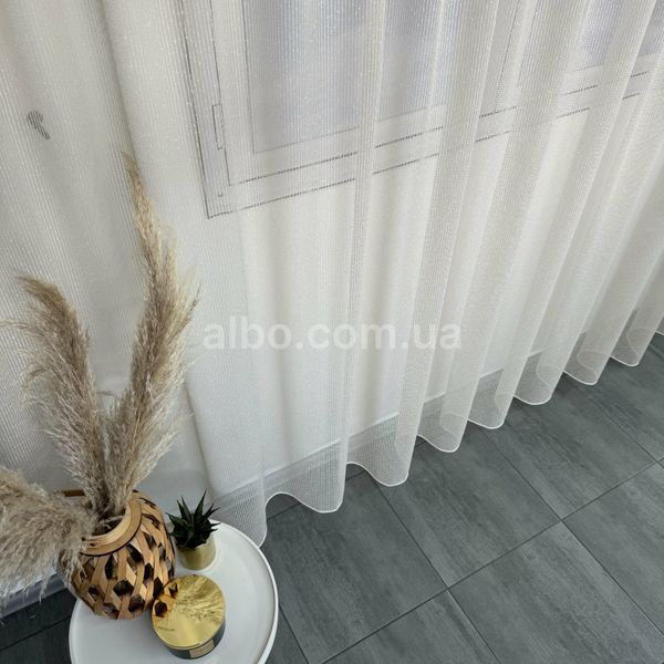 Тюль сітка бежева 300х270, тасьма T-D3249-3 фото
