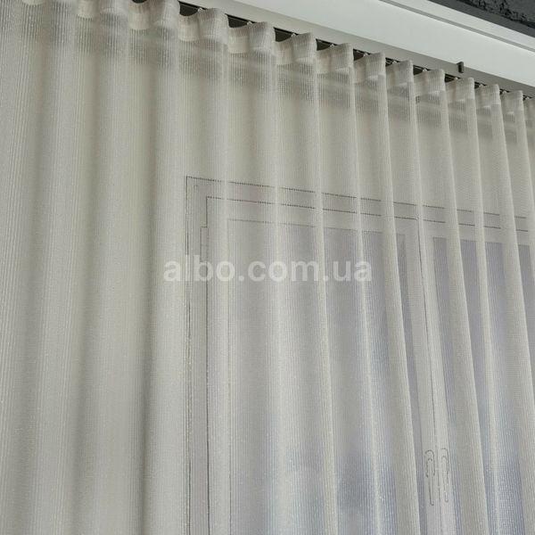 Тюль сітка бежева 300х270, тасьма T-D3249-3 фото
