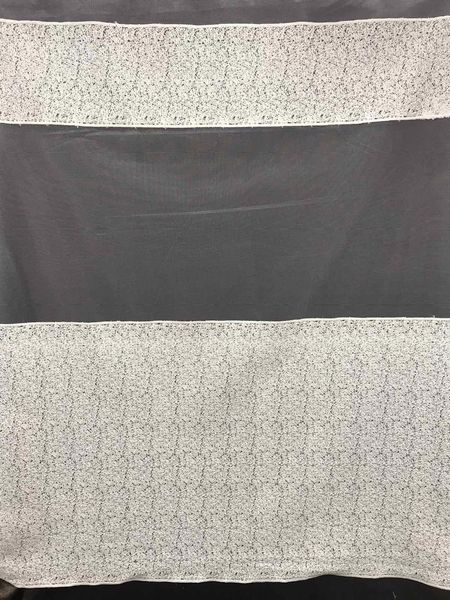 Тюль кремовый из фатина с вышивкой на метраж, высота 3 м (82027-kr) 1403130650 фото