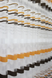 Белый тюль из фатина с оранжевыми, белыми и темно-коричневыми полосами на метраж, высота 2,8 м (ROWI-ORANGE) 1531015033 фото 1