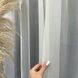 Фатинова тканина білого кольору з вишивкою знизу висота 3м (12270 beyaz) 12270 beyaz фото 6