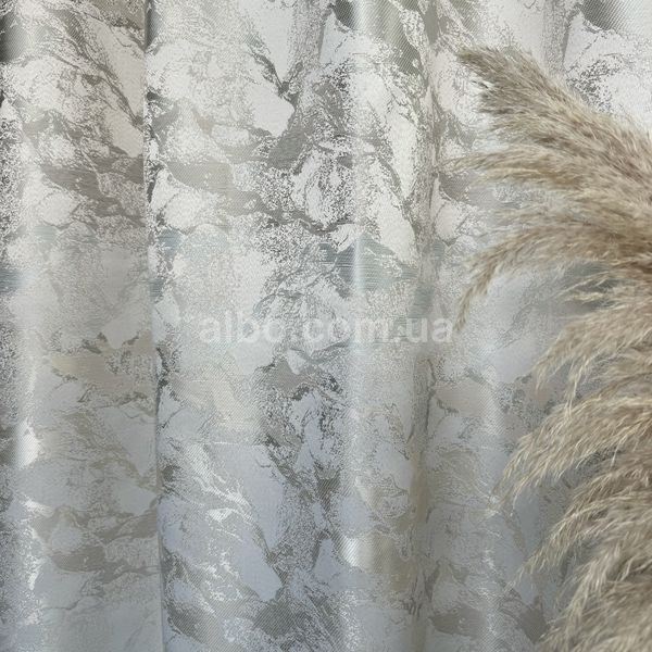 Мармурові жакардові штори ALBO світло-бежеві 150&times;270 см, комплект 2 шт. (SH-D28-5) SH-D28-5 фото