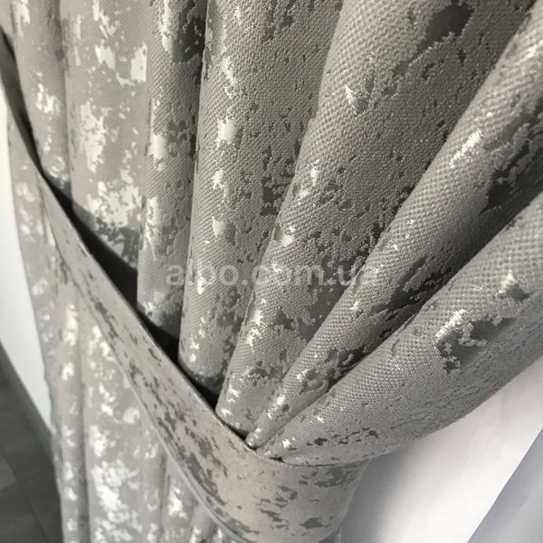 Готові штори з мармуру Сірого кольору, з тюлем (SHTN-M19n-2) SHTN-M19n-2 фото