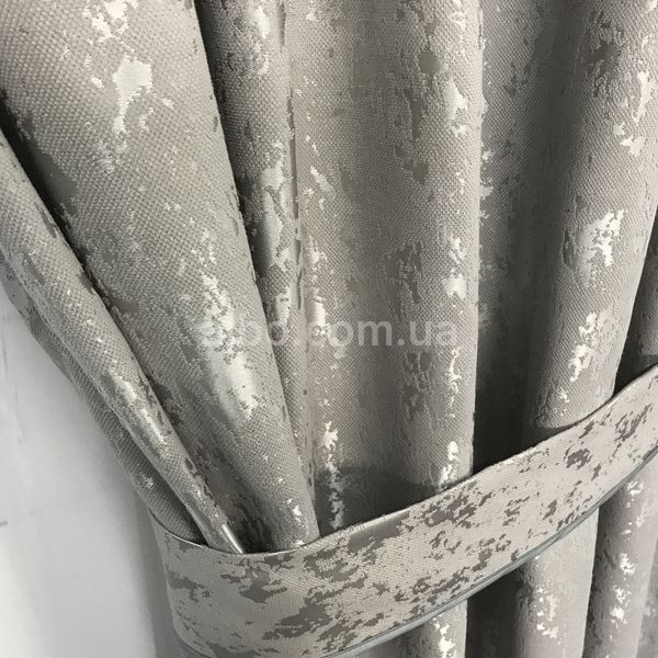 Готові штори з мармуру Сірого кольору, з тюлем (SHTN-M19n-2) SHTN-M19n-2 фото
