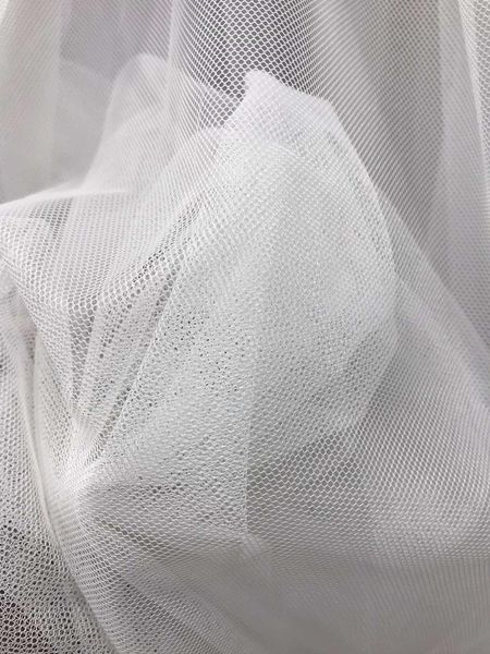 Тюль фатиновая на метраж, цвет белый и крем, высота 2,8м (F-W) 1451352011 фото