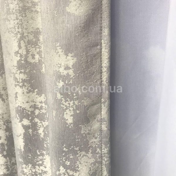 Серые однотонные шторы мрамор готовые ALBO (SH-M23-2) SH-M23-2 фото