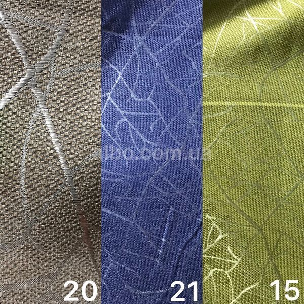 Ткань лен на метраж, цвет Оливковый, высота 2.8 м (M17-15) M17-15 фото