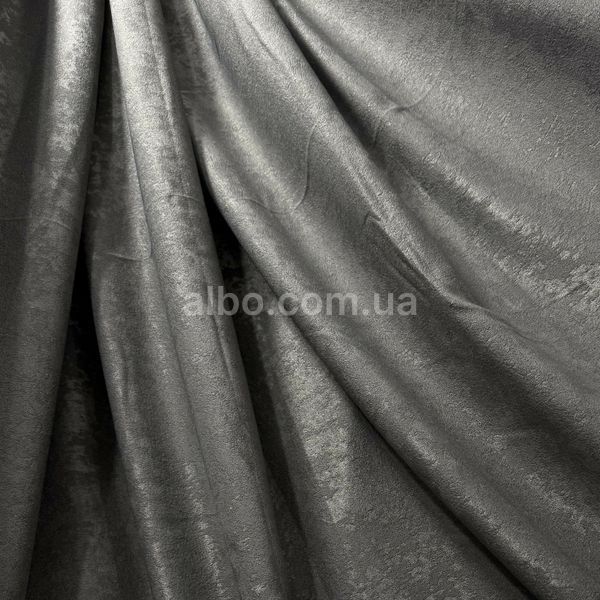 Шторная ткань софт велюр, графитового цвета, высота 3м (SOFT-2033) SOFT-2033 фото