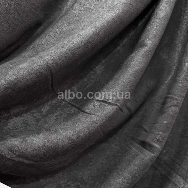 Шторная ткань софт велюр, графитового цвета, высота 3м (SOFT-2033) SOFT-2033 фото
