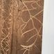 Готові штори жакард ALBO Коричневі однотонні на тасьмі, комплект штор на вікно темно-шоколадного кольору 1583773454 фото 14