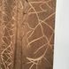 Готові штори жакард ALBO Коричневі однотонні на тасьмі, комплект штор на вікно темно-шоколадного кольору 1583773454 фото 2